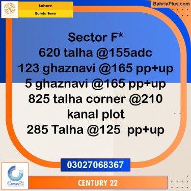 Residential Plot for Sale in Bahria Town, Lahore - (BP-236150)