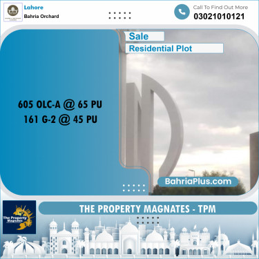 Residential Plot for Sale in Bahria Orchard, Lahore - (BP-236173)