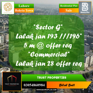 Residential Plot for Sale in Bahria Town, Lahore - (BP-236188)