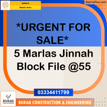 Residential Plot for Sale in Bahria Town, Lahore - (BP-236443)