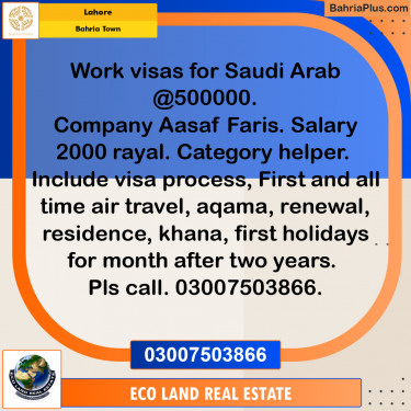 Residential Plot for Sale in Bahria Town, Lahore - (BP-236544)