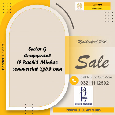 Residential Plot for Sale in Bahria Town, Lahore - (BP-236661)