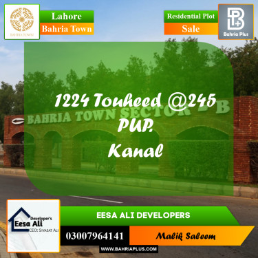 Residential Plot for Sale in Bahria Town, Lahore - (BP-236662)