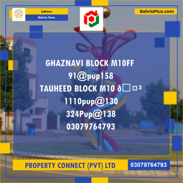 Residential Plot for Sale in Bahria Town, Lahore - (BP-236840)