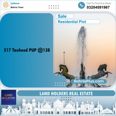 Residential Plot for Sale in Bahria Town, Lahore - (BP-236845)