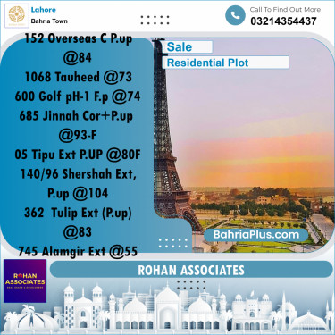 Residential Plot for Sale in Bahria Town, Lahore - (BP-236862)
