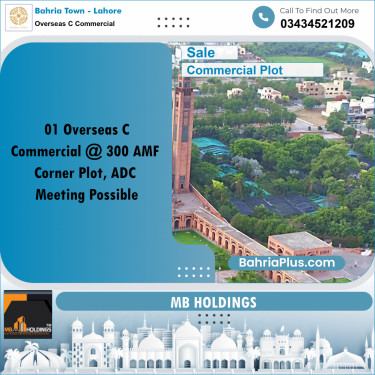 5 Marla Commercial Plot for Sale in Overseas C Commercial -  Bahria Town, Lahore - (BP-236883)