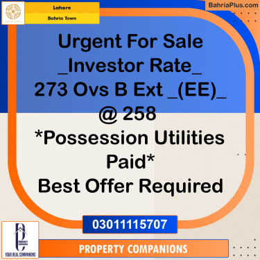 Residential Plot for Sale in Bahria Town, Lahore - (BP-236893)