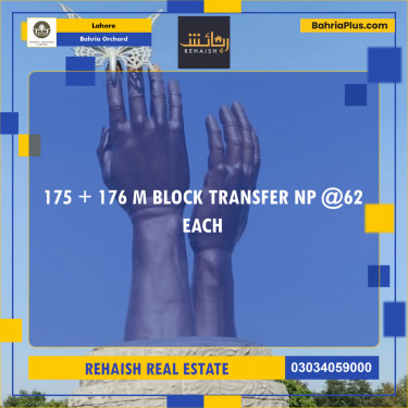 Residential Plot for Sale in Bahria Orchard, Lahore - (BP-236962)