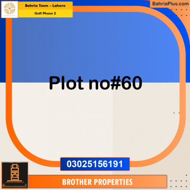 20 Marla Residential Plot for Sale in Golf Phase 2 -  Bahria Town, Lahore - (BP-237014)