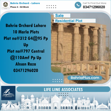Residential Plot for Sale in Phase 4 - G4 Block -  Bahria Orchard, Lahore - (BP-237244)