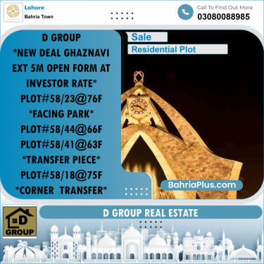 Residential Plot for Sale in Bahria Town, Lahore - (BP-237360)