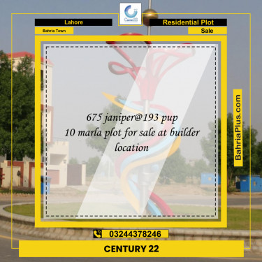 Residential Plot for Sale in Bahria Town, Lahore - (BP-237703)