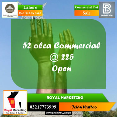 Commercial Plot for Sale in Bahria Orchard, Lahore - (BP-237754)