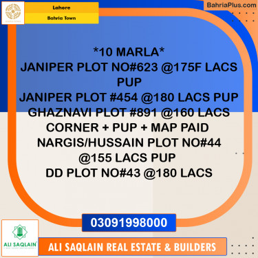 Residential Plot for Sale in Bahria Town, Lahore - (BP-237932)