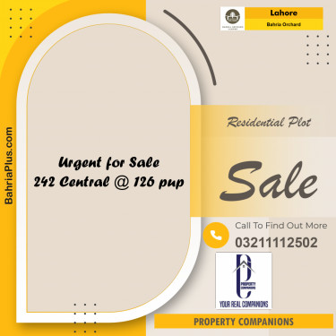 Residential Plot for Sale in Bahria Orchard, Lahore - (BP-237934)