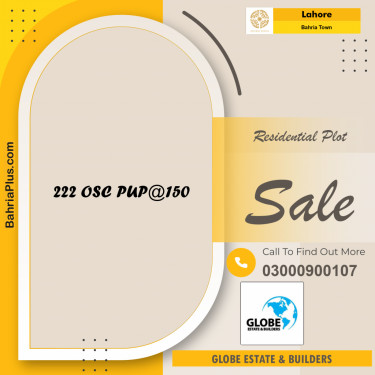 Residential Plot for Sale in Bahria Town, Lahore - (BP-238045)