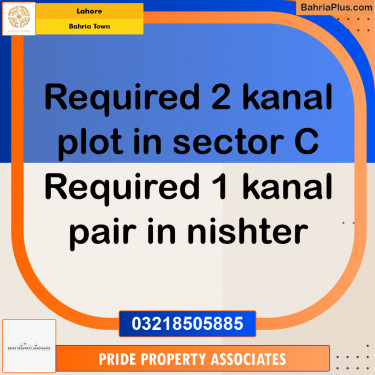 Residential Plot for Sale in Bahria Town, Lahore - (BP-238078)