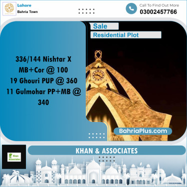 Residential Plot for Sale in Bahria Town, Lahore - (BP-238171)