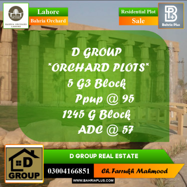 Residential Plot for Sale in Bahria Orchard, Lahore - (BP-238325)
