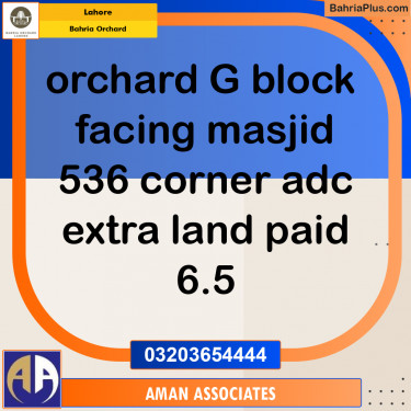 Residential Plot for Sale in Bahria Orchard, Lahore - (BP-238439)