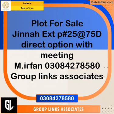 Residential Plot for Sale in Bahria Town, Lahore - (BP-238529)