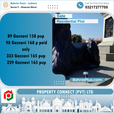 Residential Plot for Sale in Sector F - Ghaznavi Block -  Bahria Town, Lahore - (BP-238552)