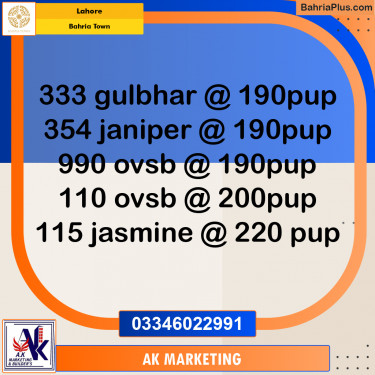 10 Marla Residential Plot for Sale in Bahria Town, Lahore - (BP-238610)