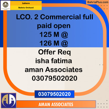 Residential Plot for Sale in Bahria Orchard, Lahore - (BP-238673)