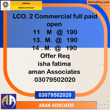 Residential Plot for Sale in Bahria Orchard, Lahore - (BP-238674)