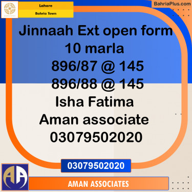 Residential Plot for Sale in Bahria Town, Lahore - (BP-238711)