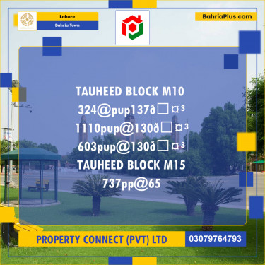 Residential Plot for Sale in Bahria Town, Lahore - (BP-238725)