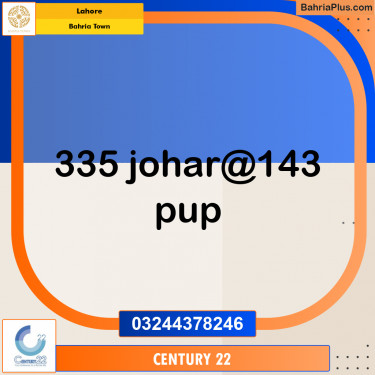 Residential Plot for Sale in Bahria Town, Lahore - (BP-238738)