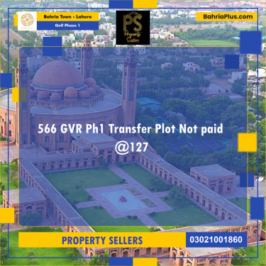 10 Marla Residential Plot for Sale in Golf Phase 1 -  Bahria Town, Lahore - (BP-238859)
