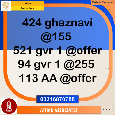 10 Marla Residential Plot for Sale in Bahria Town, Lahore - (BP-238874)