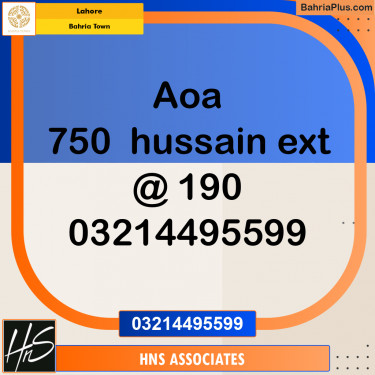 Residential Plot for Sale in Bahria Town, Lahore - (BP-238913)