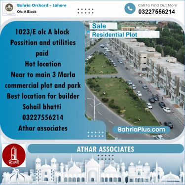 5 Marla Residential Plot for Sale in OLC-A Block -  Bahria Orchard, Lahore - (BP-238936)