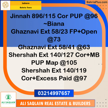 Residential Plot for Sale in Bahria Town, Lahore - (BP-239292)