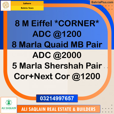 Residential Plot for Sale in Bahria Town, Lahore - (BP-239296)