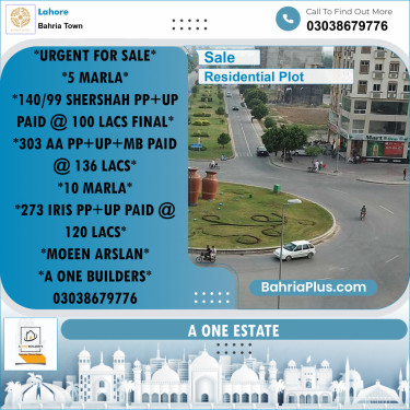 Residential Plot for Sale in Bahria Town, Lahore - (BP-239948)