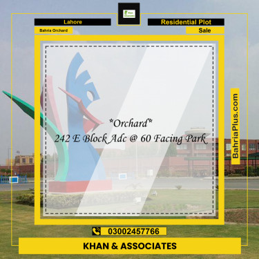 Residential Plot for Sale in Bahria Orchard, Lahore - (BP-239992)