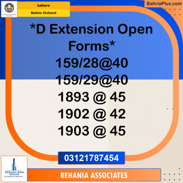 Residential Plot for Sale in Bahria Orchard, Lahore - (BP-240129)