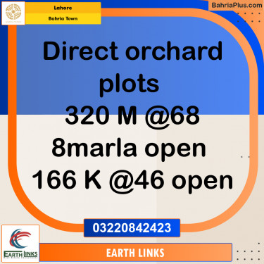 Residential Plot for Sale in Bahria Town, Lahore - (BP-240218)