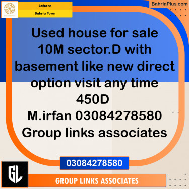 Residential House for Sale in Bahria Town, Lahore - (BP-240358)