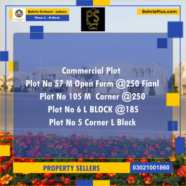 5 Marla Residential Plot for Sale in Phase 2 - M Block -  Bahria Orchard, Lahore - (BP-240552)