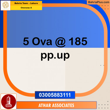 10 Marla Residential Plot for Sale in Overseas A -  Bahria Town, Lahore - (BP-240596)