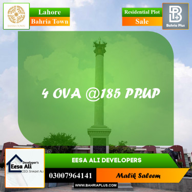 Residential Plot for Sale in Bahria Town, Lahore - (BP-240601)