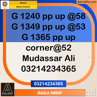 Residential House for Sale in Bahria Orchard, Lahore - (BP-240655)