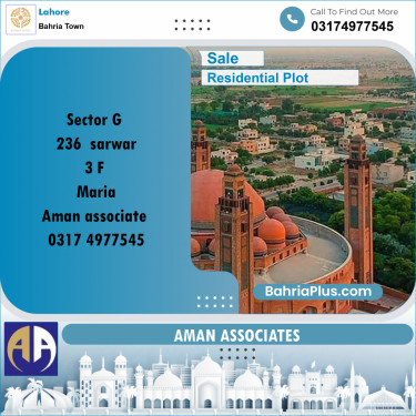 Residential Plot for Sale in Bahria Town, Lahore - (BP-240674)