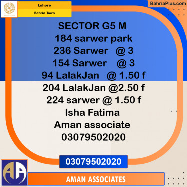 Residential Plot for Sale in Bahria Town, Lahore - (BP-240762)